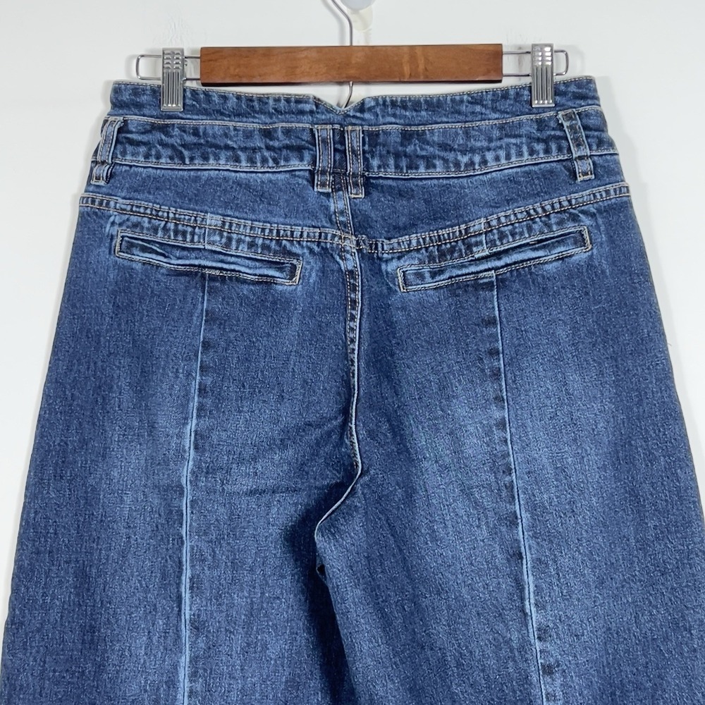 Scotch & Soda Free Spirit Wide Leg High Rise Jeans Womens Sz 8/29 Blue No Belt - Picture 6 of 14